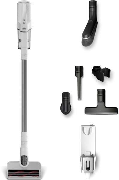 Duoflex HX1 Extra Akku-Staubsauger brillantweiß, Stielstaubsauger, 55 min Laufzeit, 0,3 l Staubvolumen, Elektro-Bodenbürste
