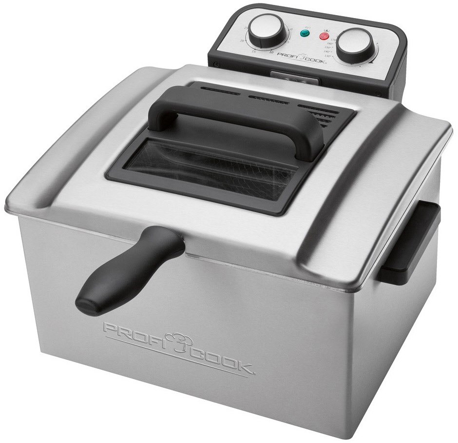 PC-FR 1038 Fritteuse edelstahl/schwarz