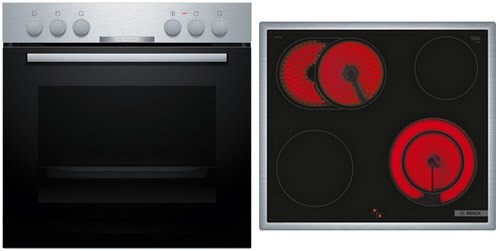 HND211CS63 Herdset bestehend aus HEA510BS3 + NKN645GA2E edelstahl + edelstahl