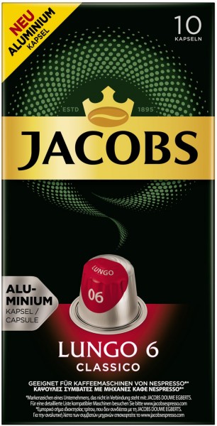 Jacobs Lungo 6 10er 10x52g Kapsel System Euronics