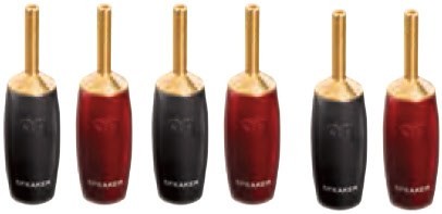 500 Bananenstecker (6er Set) gold