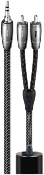 Angel 3,5mm>RCA (1,5m) RCA-Kabel schwarz/silber