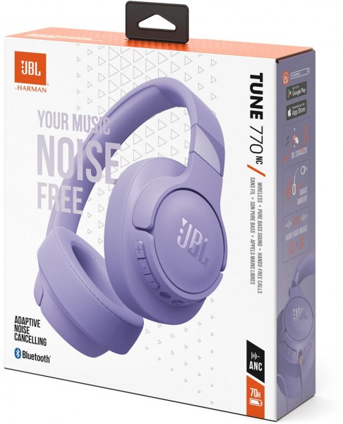 JBL Tune 770NC Bluetooth-Kopfhörer lila | EURONICS