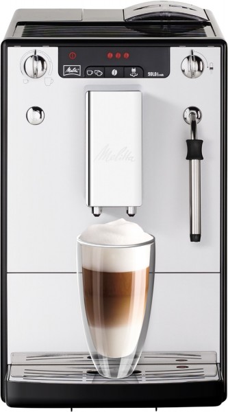 Melitta Caffeo Solo & Milk E 953-102 Kaffee-Vollautomat silber/schwarz |  EURONICS