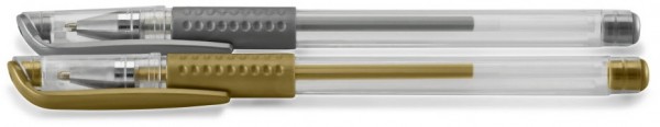 Gelschreiber Classic Set gold/silber
