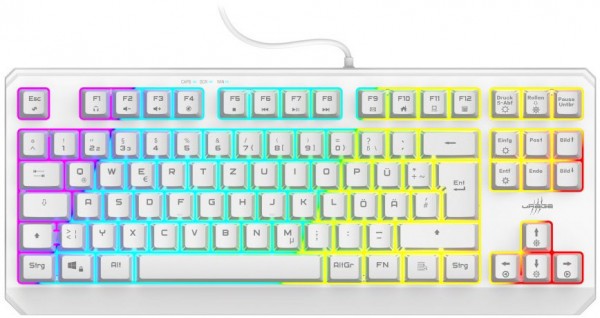 Exodus 220 TKL Gaming Tastatur weiss
