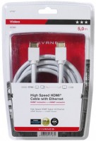 47/10 50GW HDMI-Kabel (5,0m) vergoldet weiß