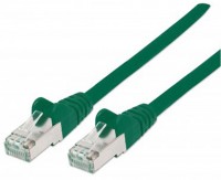 Patchkabel mit Cat7-Rohkabel S/FTP grün