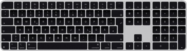 Magic Keyboard mit Touch ID (DE) und Numblock für Mac mit Apple Chip schwarze Tasten