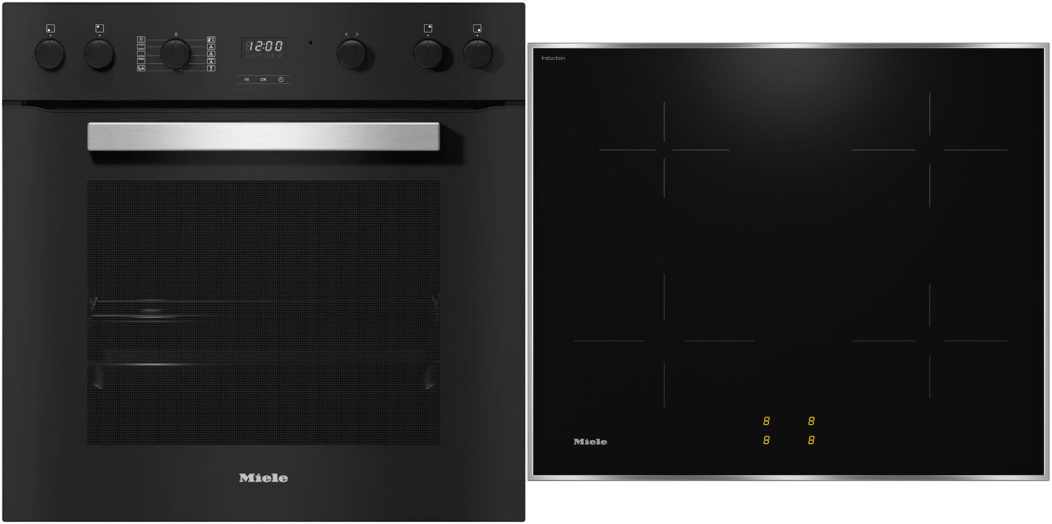 Stilvolle Miele Herd Set Induktion Pyrolyse Ebenbild