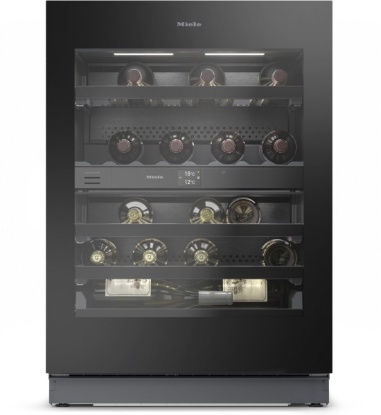 KWTUS 7196 E Unterbau-Weintemperierschrank obsidianschwarz
