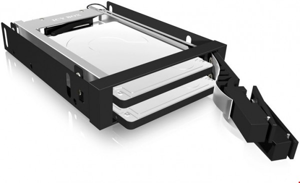 IB-2227StS Wechselrahmen für 2x 2,5" SATA schwarz