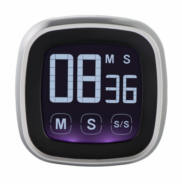 Küchentimer Touch, digital silber/schwarz
