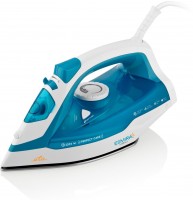 Esmira Dampfbügeleisen türkis, 2200 W, 100 g/min Dampfstoß, 40 g/min Dampfproduktion, Keramik-Bügelsohle, 380 ml Wassertank, Anti-Kalk-System