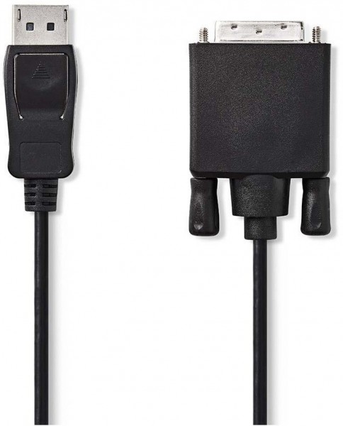 CCGP37200BK20 DP-Adapter (2m) schwarz DP-Stecker>DVI-D 24+1 Buchse