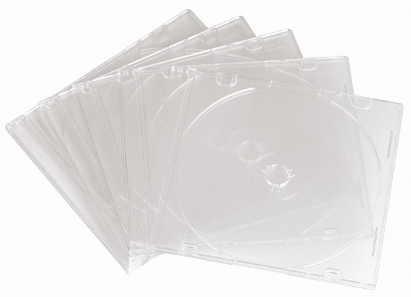 CD Slim Box 20er Pack transparent