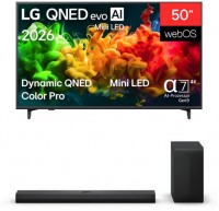 50QNED8EB3F 126 cm (50") QNED evo MiniLED AI TV inkl. DS70TY Soundbar + Subwoofer, 4K Ultra HD, Smart-TV, HDR-Wiedergabe, DVB-T2/DVB-C/DVB-S2