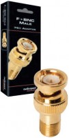 F>BNC Stecker F-Stecker gold