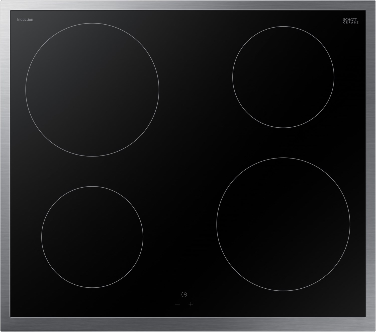 Samsung NZ64R1705CK Glaskeramik-Induktions-Kochfeld edelstahl | EURONICS