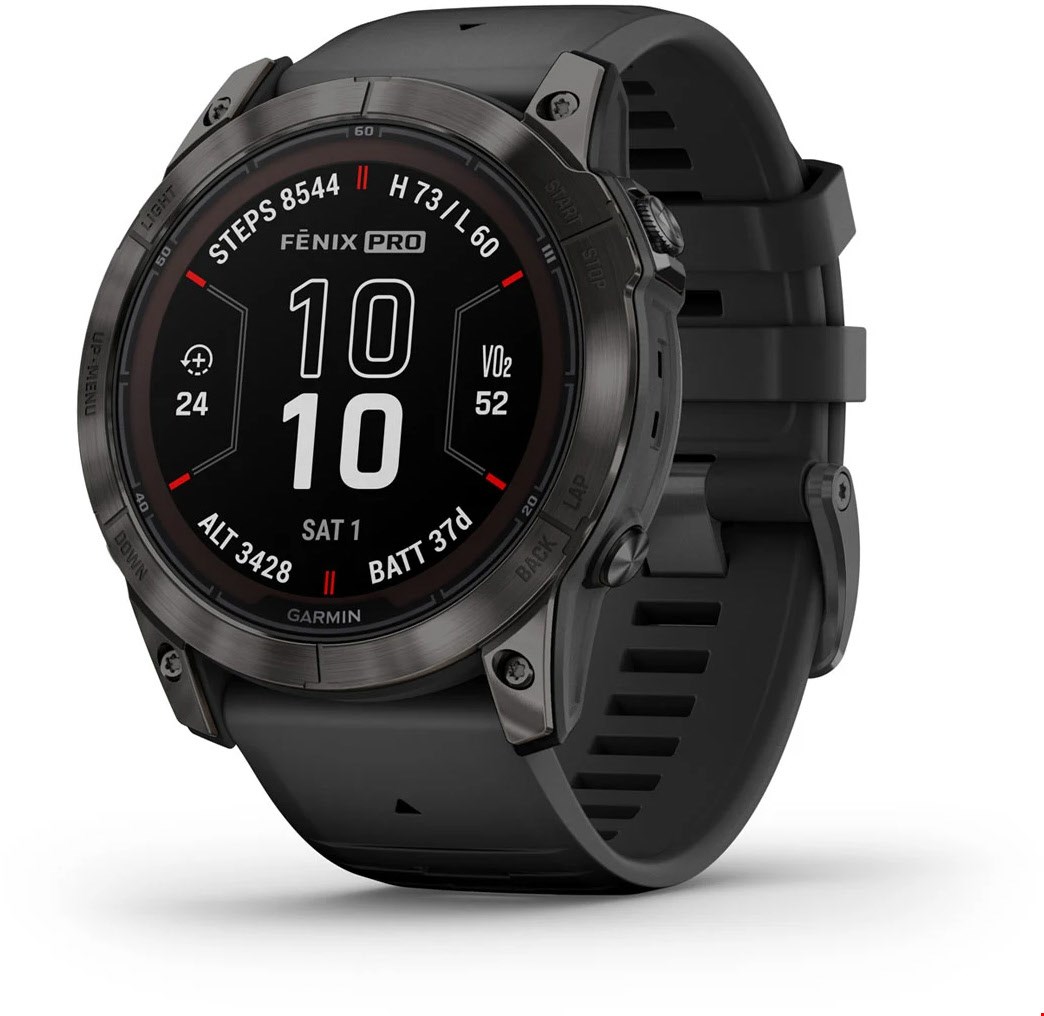 Fenix 7X Pro Sapphire Solar (51mm) Sportuhr schwarz/carbongrau titan