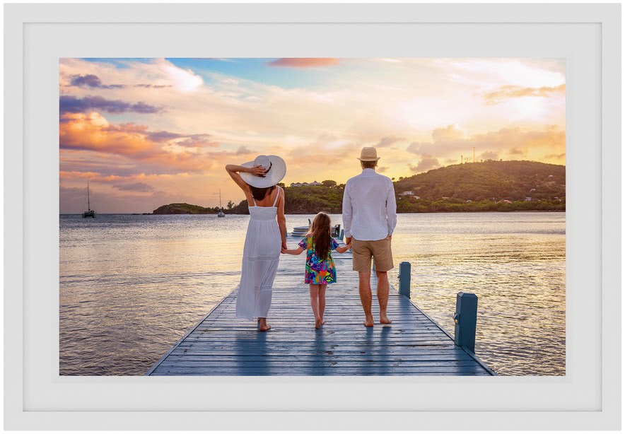 F10W Smart Photo Frame (10,1") digitaler Bilderrahmen weiß