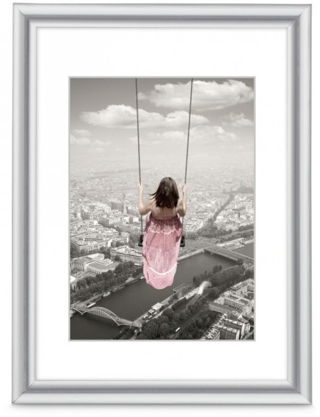 Kunststoffrahmen Swing 30x40cm silber