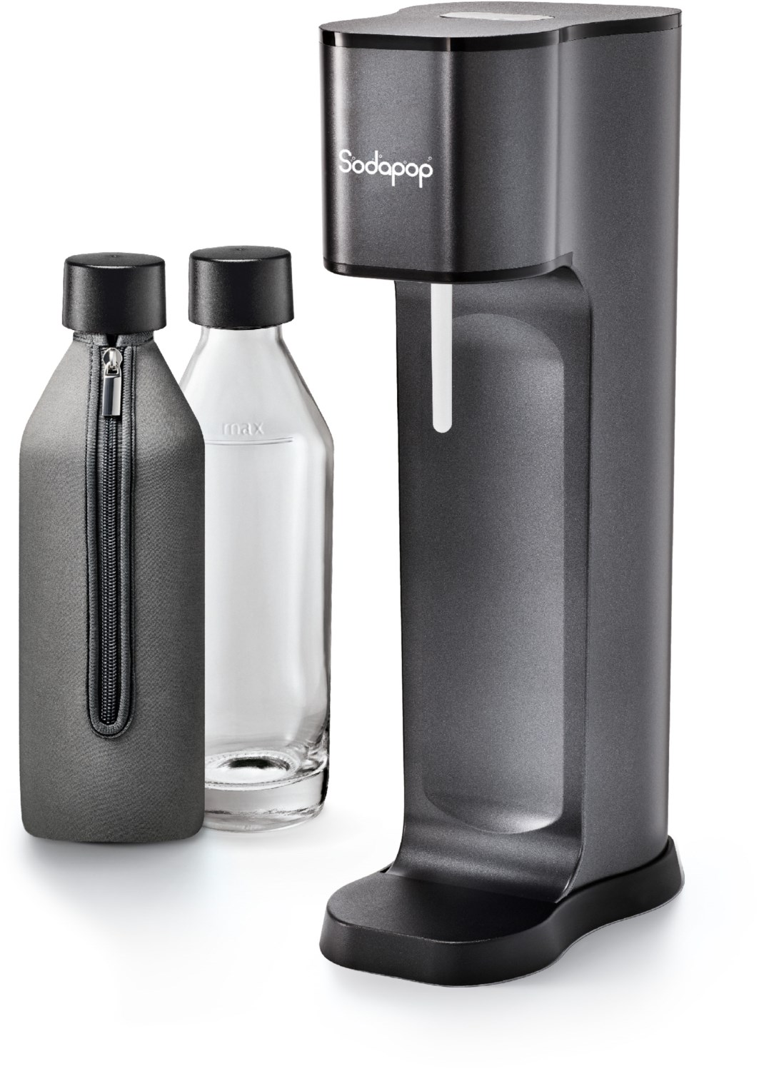 Joy Prestige Edition Trinkwasser-Sprudler 2 Glaskaraffen/CO2-Zylinder avantgarde black