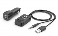 Bluetooth-Freisprecheinrichtung für Kfz mit AUX-In schwarz