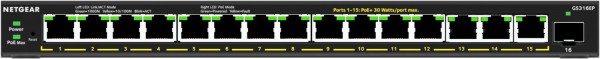GS316EP 16-Port Gigabit Ethernet Switch