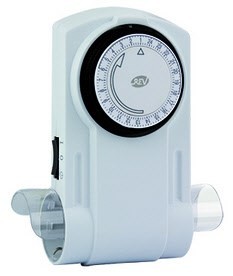 Zeitschaltuhr mechanisch 2-fach weiß