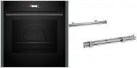 BLE4420CR Einbaubackofen bestehend aus B44CR21G0K + Z1608BX0 graphite grey, 71 l, Pizza-Stufe, schnelles Vorheizen, Hefeteig-Gärstufe, Brotback-Stufe