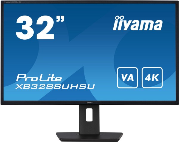 ProLite XB3288UHSU-B5 80 cm (32") TFT-Monitor mit LED-Technik mattschwarz, Widescreen 4K UHD (3840x2160), 3 ms Reaktionszeit