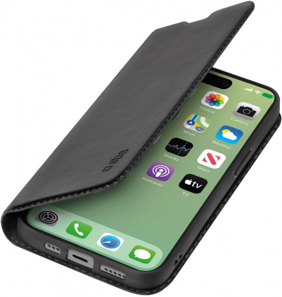 Wallet Lite Bookcase für iPhone 15 Pro Max schwarz