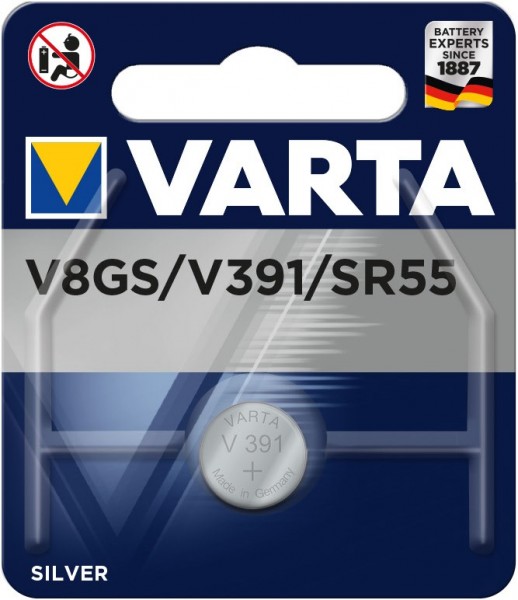 V8GS / V391 1er Blister Knopfzelle