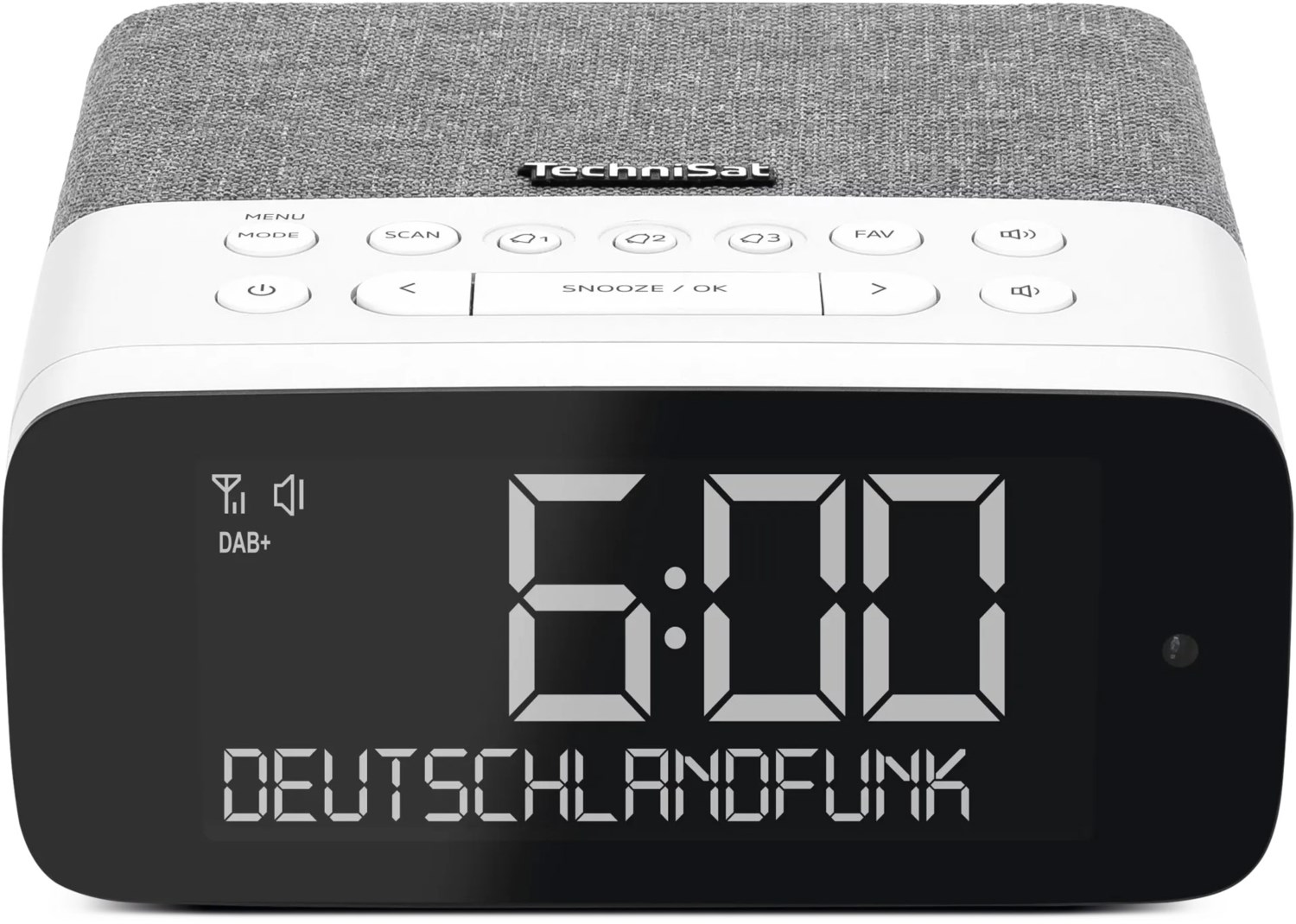 Image of DigitRadio 52 ASA DAB/DAB+ Uhrenradio grau/weiß