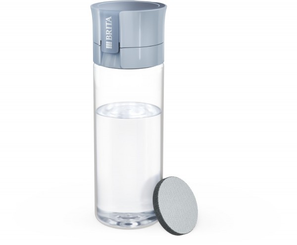 Wasserfilterflasche Active (0,6l) Trinkflasche mit Wasserfilter hellblau