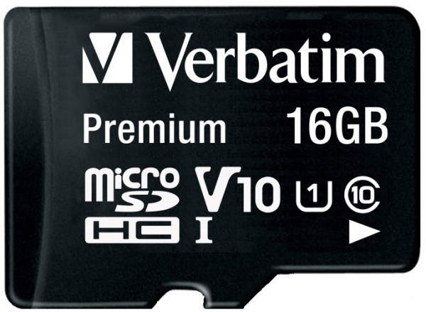 microSDHC Card Class 10 (16GB) Speicherkarte incl. Adapter