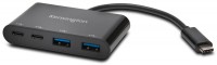 CH1000 USB-C 4-Port Hub schwarz