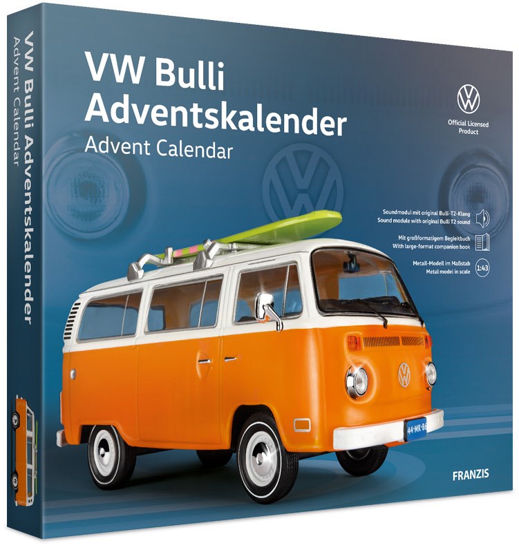 VW Bulli Adventskalender orange