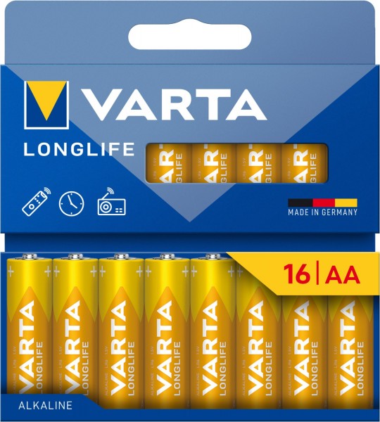 Longlife AA 16er Blister Mignon-Batterie