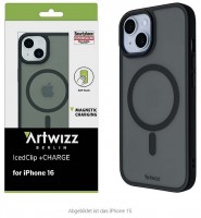 IcedClip + CHARGE für iPhone 16 night black