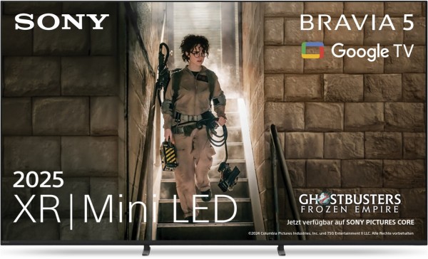 BRAVIA 5 K-98XR55BP 248 cm (98") Mini LED-TV schwarz, 4K Ultra HD, Smart-TV, HDR-Wiedergabe, 120 Hz, Sprachsteuerung