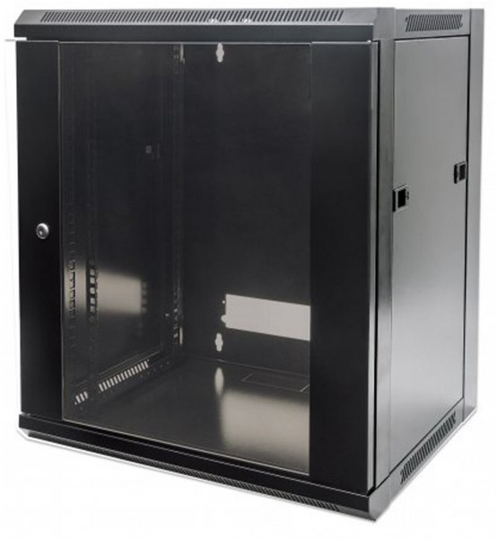 Wandverteiler 15HE 570x600mm Gehäuse unmontiert schwarz