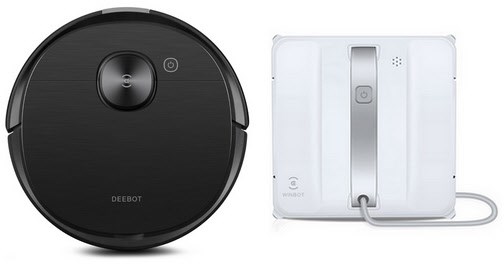 Image of Deebot T8 AIVI + W880 schwarz + weiß