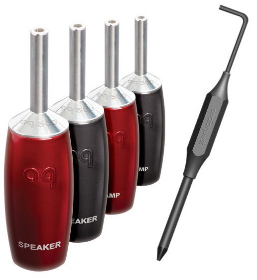 500 Bananenstecker (4er Set) silber