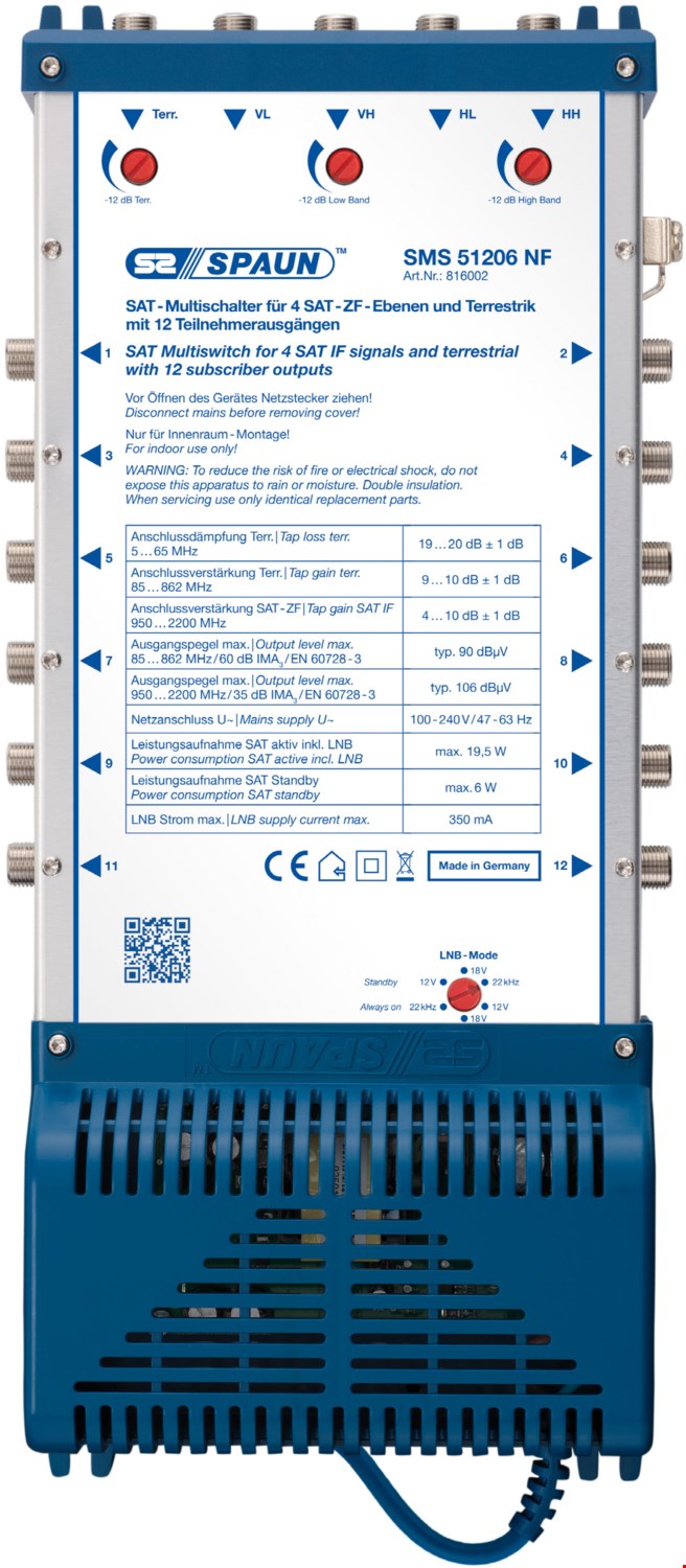 Spaun SMS 51206 NF Multischalter | EURONICS