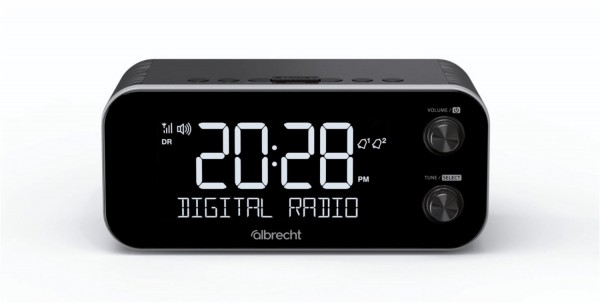 DR 455 DAB/DAB+ Uhrenradio schwarz