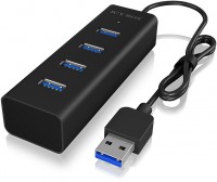 IB-HUB1409-U3 USB 3.0 4-Port schwarz