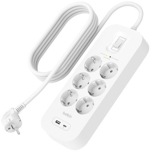 USB-C Steckdosenleiste 6-fach