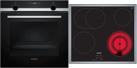 EQ522KA01Z Herdset bestehend aus HB517GBS0 + ET645BNA1E edelstahl + edelstahl